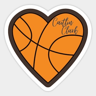 Caitlin Clark Heart Sticker